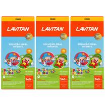 Vitamina Lavitan Infantil Kids Sabor Laranja 240ml 3 Und