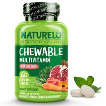 Vitamina NATURELO mastigável para crianças com frutas orgânicas 60 comprimidos Vitamina NATURELO mastigável para crianças com frutas orgânicas 60 comprimidos