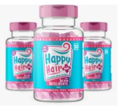 Vitamina para cabelos e unhas Happy Hair 2 potes - EIRELI