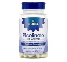 Vitamina Picolinato De Cromo 60 Cápsulas 500mg - Chamel Vitamina Picolinato De Cromo 60 Cápsulas 500mg - Chamel