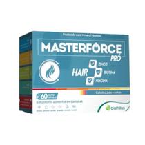 Vitamina Suplemento Alimentar Masterforce HAIR Com 60Un Vitamina Suplemento Alimentar Masterforce HAIR Com 60Un