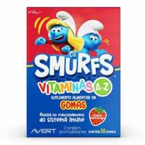 Vitaminas A-Z Infantil Os Smurfs em Gomas Sabor Morango 30 Gomas Avert Vitaminas A-Z Infantil Os Smurfs em Gomas Sabor Morango 30 Gomas Avert