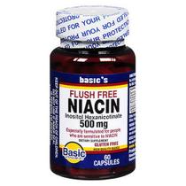 Vitaminas básicas Niacina Flush Free 60 cápsulas da Basic Vitamins (pacote com 4)
