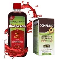 Vitaminas Bioforzan Morango 400ml Com Complexo B 30ml - Arte Nativa