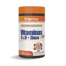 Vitaminas C, D e Zinco Kids Fitoprime 60 Cápsulas Mastigáveis Sabor Frutas Silvestres