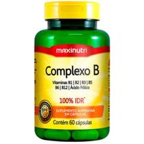 Vitaminas do Complexo B 100% IDR 60 cápsulas - Maxinutri