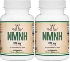 Vitaminas Double Wood NMNH 250mg Booster de NAD+ Pack com 2 Vitaminas Double Wood NMNH 250mg Booster de NAD+ Pack com 2