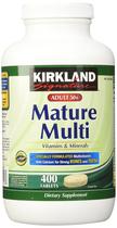 Vitaminas e minerais Kirkland Signature Adults 50+ 400 comprimidos Vitaminas e minerais Kirkland Signature Adults 50+ 400 comprimidos