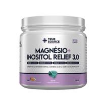 Vitaminas e Minerais Magnesio + inositol RELIEF 3.0 CAMOMILA E LAVANDA 350G - TRUE SOURCE