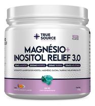 Vitaminas e minerais magnesio + inositol relief 3.0 camomila e lavanda 350g