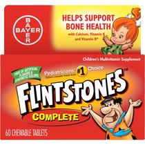 Vitaminas Flintstones, multivitamínico completo, mastigável, 60 ct