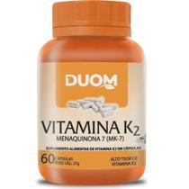 Vitaminas K2 Menaquinona MK7 com 60 Capsulas - Duom - Mm Laboratorio Duom Ltda