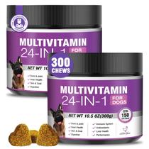 Vitaminas para Cães TTLXBL Multivitamínico 24 em 1 300 Tabletes Sabor Frango Vitaminas para Cães TTLXBL Multivitamínico 24 em 1 300 Tabletes Sabor Frango