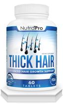 Vitaminas para crescimento capilar NutraPro Thick Hair com bloqueador de DHT