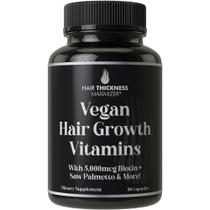 Vitaminas para o crescimento do cabelo Maximizador da espessura do cabelo 11 em 1 vegano