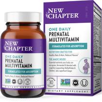 Vitaminas pré-natais New Chapter One Daily 30 comprimidos