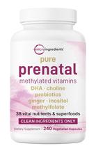 Vitaminas Prenatales Micro Ingredients 240 Cápsulas Vegetarianas con DHA