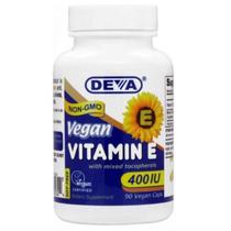 Vitaminas Veganas Deva Vitamina E 400 UI con Tocoferol