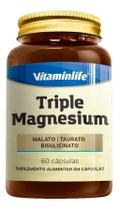 VitaminLife Triple Magnesium 60 Cápsulas Taurato Malato Bisglicinato