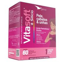 Vitasoft + Silício Pele, Cabelos e Unhas com Biotina 60 Caps