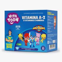 Vitatoon polivitamínico de a -z- 30 gomas sabor morango - Maxinutri Vitatoon polivitamínico de a -z- 30 gomas sabor morango - Maxinutri