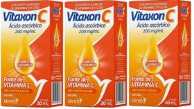 Vitaxon C Vitamina C Gotas 200mg 100% IDR 20ml 3 Unidades - Airela