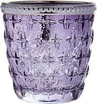 Vitral Castical Vidro e metal Lilas Lustrado Home&Co 8x8cm