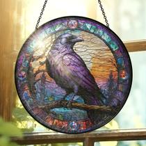 Vitral Suncatcher FLAGWIX The Crow Raven 20cm