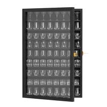 Vitrina de vidro granulado tonchean 72 de grande capacidade preta Vitrina de vidro granulado tonchean 72 de grande capacidade preta