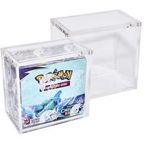 Vitrine acrílica e protetores de platina para Pokémon Booster Box