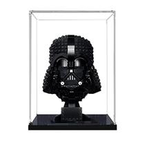 Vitrine acrílica para Lego 75304 Darth Vader Helmet Model Set, Lego Display Case para Venom Helmet 76187, Lego Batman Cowl 76182, capacete 75277 e 75276 75305 75327 75343 (sem conjunto de modelos incluído) Preto