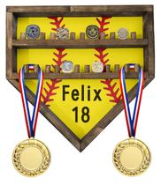 Vitrine com suporte de anel SEAKUOSKYK Baseball Softball 24 anéis