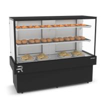 Vitrine Confeitaria Quente 1,45mt Vanguard Plus Tampo Aproveitável Preta CVPQ1450 220V - Refrimate