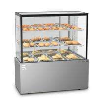 Vitrine Confeitaria Quente Vanguard Top 1,10 Metros Inox CVTQ1100 220V - Refrimate Vitrine Confeitaria Quente Vanguard Top 1,10 Metros Inox CVTQ1100 220V - Refrimate