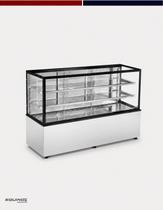 Vitrine Confeitaria Seca New Titanium Refrimate 2000mm Inox LED 220V Vitrine Confeitaria Seca New Titanium Refrimate 2000mm Inox LED 220V