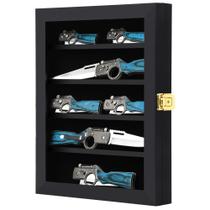 Vitrine de facas Grintus Pocket Knife Collection com fechadura Vitrine de facas Grintus Pocket Knife Collection com fechadura