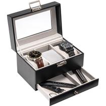 Vitrine de relógio ProCase de 3 slots com gaveta para homens