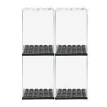 Vitrine EKIND para minifiguras, brinquedos de blocos de construção (4 unidades)