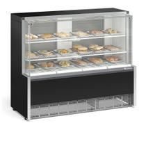 Vitrine Estufa Aurora com Bandejas MEQA140R Preto Gelopar 220V