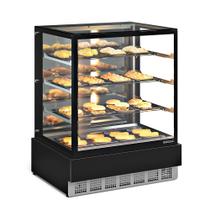 Vitrine Estufa conveniência Gourmet MGEE-100 com 3 prateleiras Iluminação de Led Perimetral Rodízios giratórios Gelopar