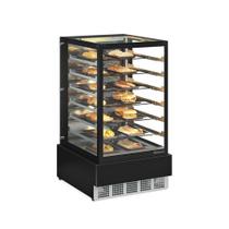 Vitrine Estufa para Salgados 70 cm Preto 220V Gelopar MGEE-070