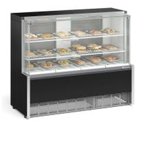 Vitrine Estufa Quente 1,40m 220V MEQA-140R/PR Gelopar