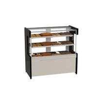 Vitrine Estufa Quente 85cm 9 bandejas Preta New Premium PoloFrio 220V