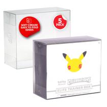 Vitrine EVORETRO para Pokémon ETB, pacote com 5 protetores Vitrine EVORETRO para Pokémon ETB, pacote com 5 protetores