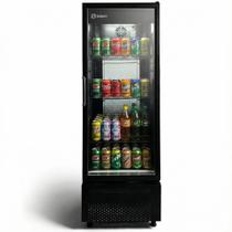 Vitrine Expositora de Bebidas Refrigerada com Porta de Vidro Preta Sebem Vitrine Expositora de Bebidas Refrigerada com Porta de Vidro Preta Sebem