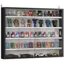 Vitrine Expositora HOMCOM 5 Níveis com Prateleiras de Vidro Ajustáveis
