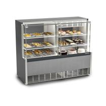 Vitrine Expositora Quente e Fria 140 cm 127V Gelopar GQEA-140R CC