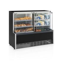 Vitrine Expositora Quente e Fria 140 cm 220V Gelopar GQRA-140R PF