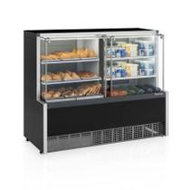 Vitrine Expositora Quente E Fria Gelopar Gqra-140r 2 Placas Frias 1,40m 220v