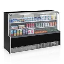 Vitrine Expositora Refrigerada Aurora Vidro Reto Gpda-175r Preta 220V - Gelopar